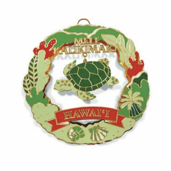 Island Heritage Other - Mele Kalikimaka Hawai'i Honu Christmas Ornament
